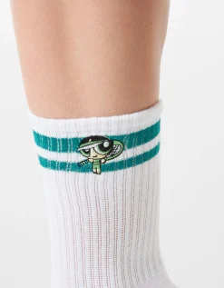 BERSHKA Lot 3 paires de chaussettes Super Nanas Blanc Store