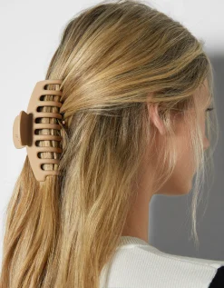 BERSHKA Lot 2 pinces à cheveux de couleur Marron Cheap
