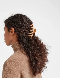 BERSHKA Lot 2 pinces à cheveux de couleur Marron Fashion