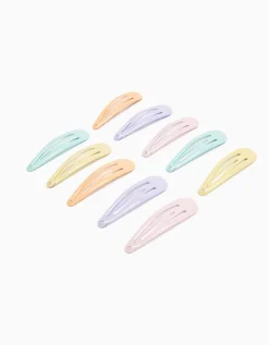 BERSHKA Lot 10 pinces couleurs Rose Cheap