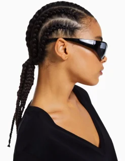 BERSHKA Lunettes cycling Noir Best Sale