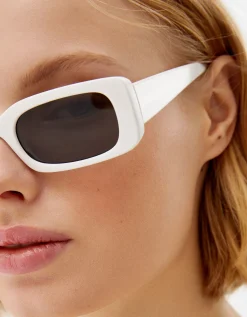BERSHKA Lunettes de soleil Blanc Store