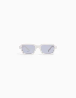 BERSHKA Lunettes de soleil Blanc Hot