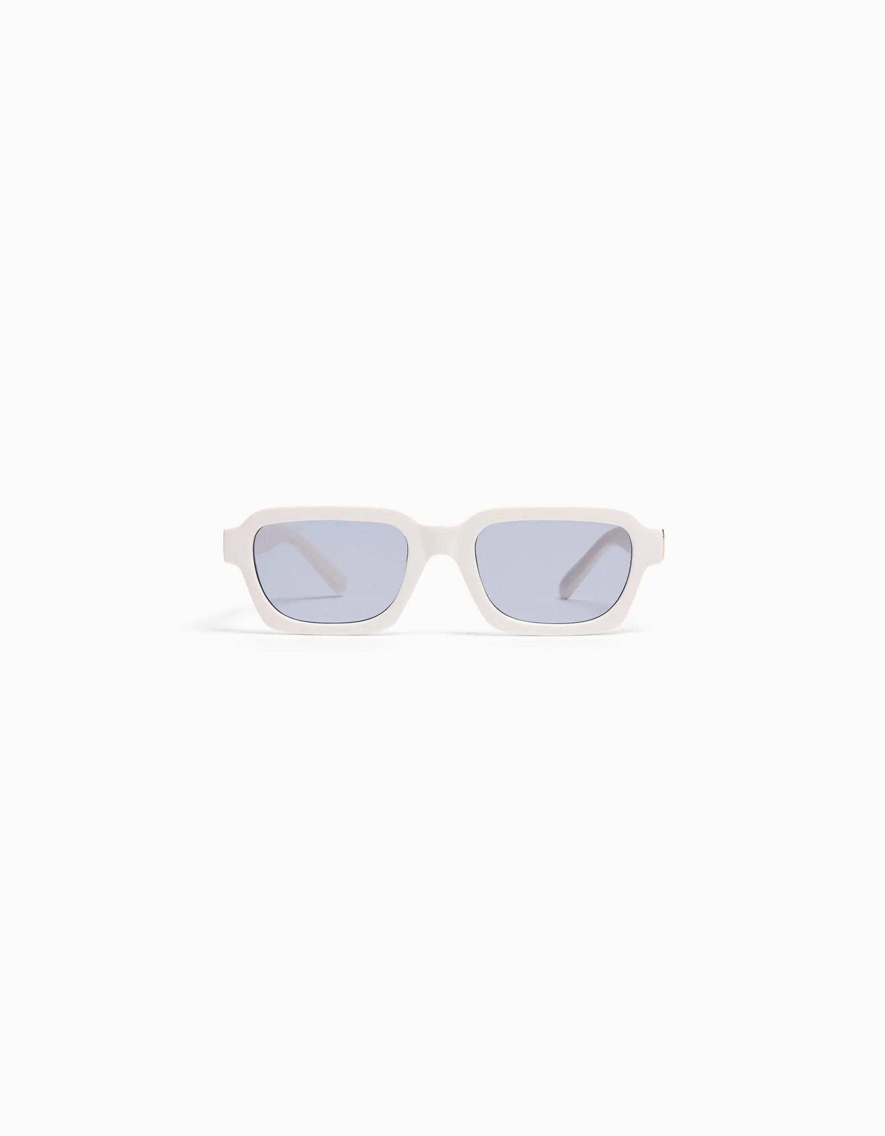 BERSHKA Lunettes de soleil Blanc Hot