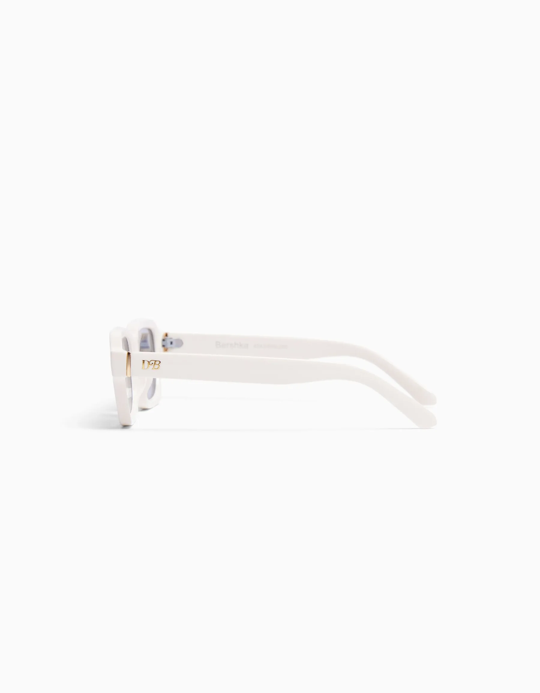 BERSHKA Lunettes de soleil Blanc Hot