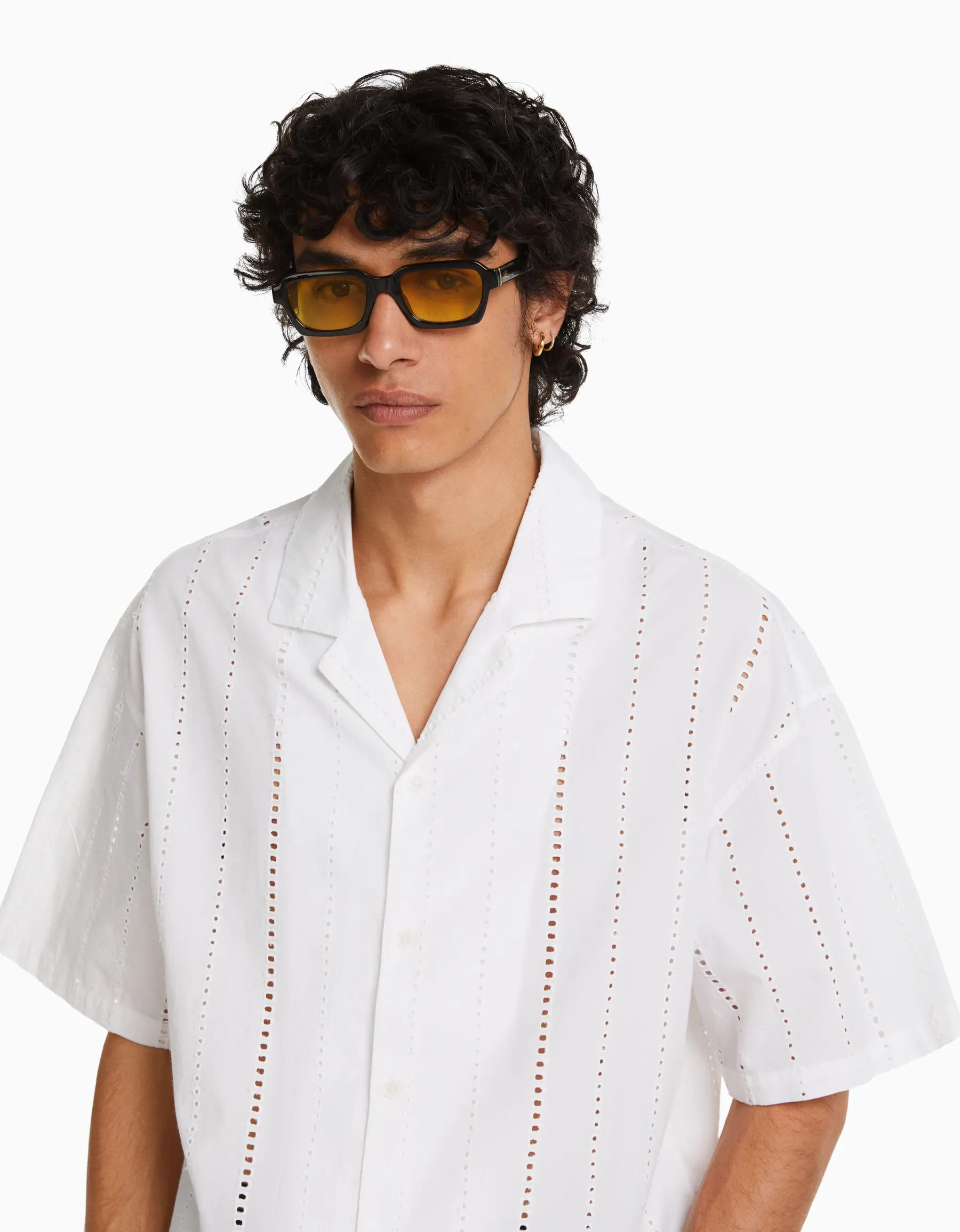 BERSHKA Lunettes de soleil couleur Noir Outlet