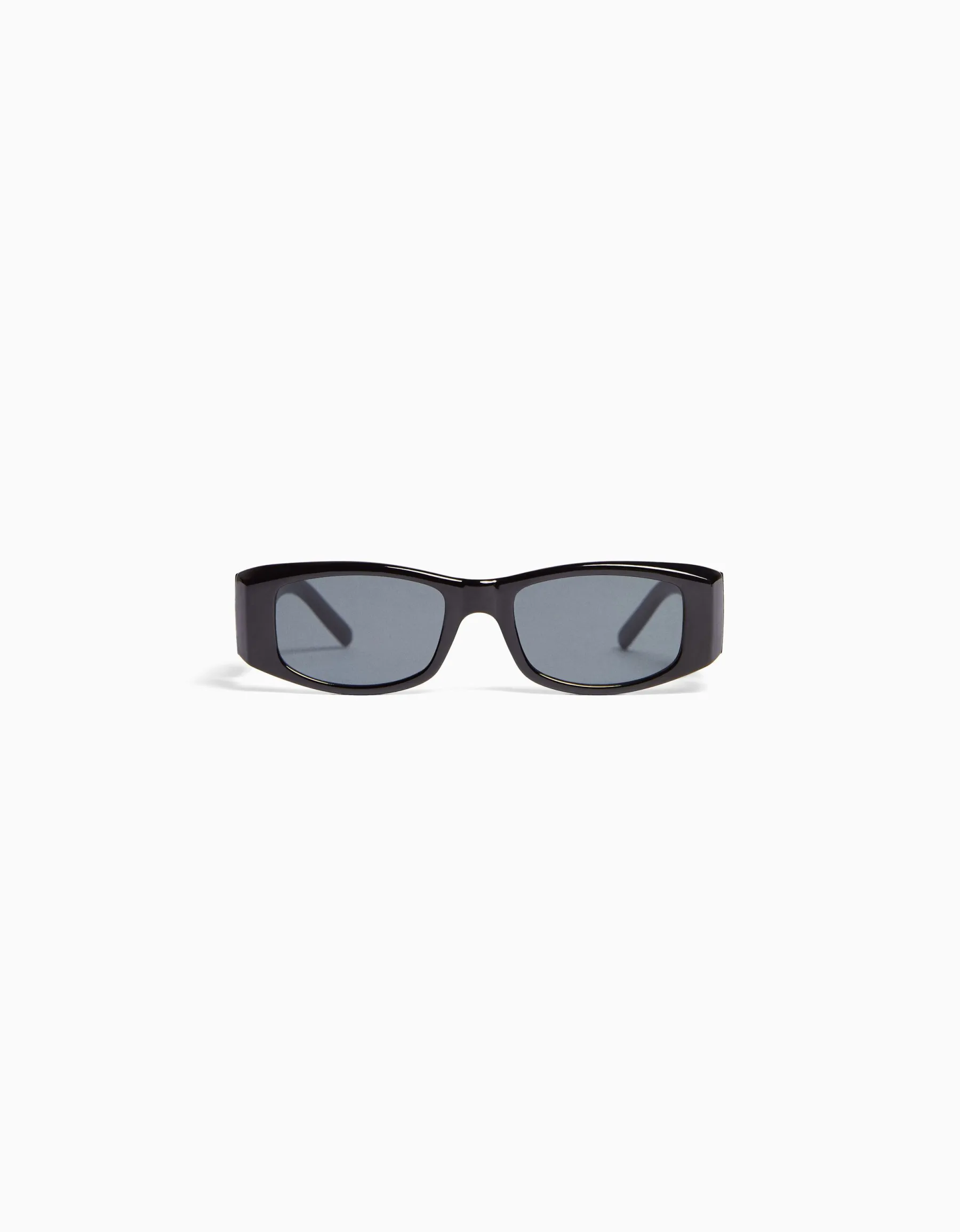 BERSHKA Lunettes de soleil détail métallisé Noir Fashion