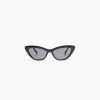 BERSHKA Lunettes de soleil œil de chat Noir New