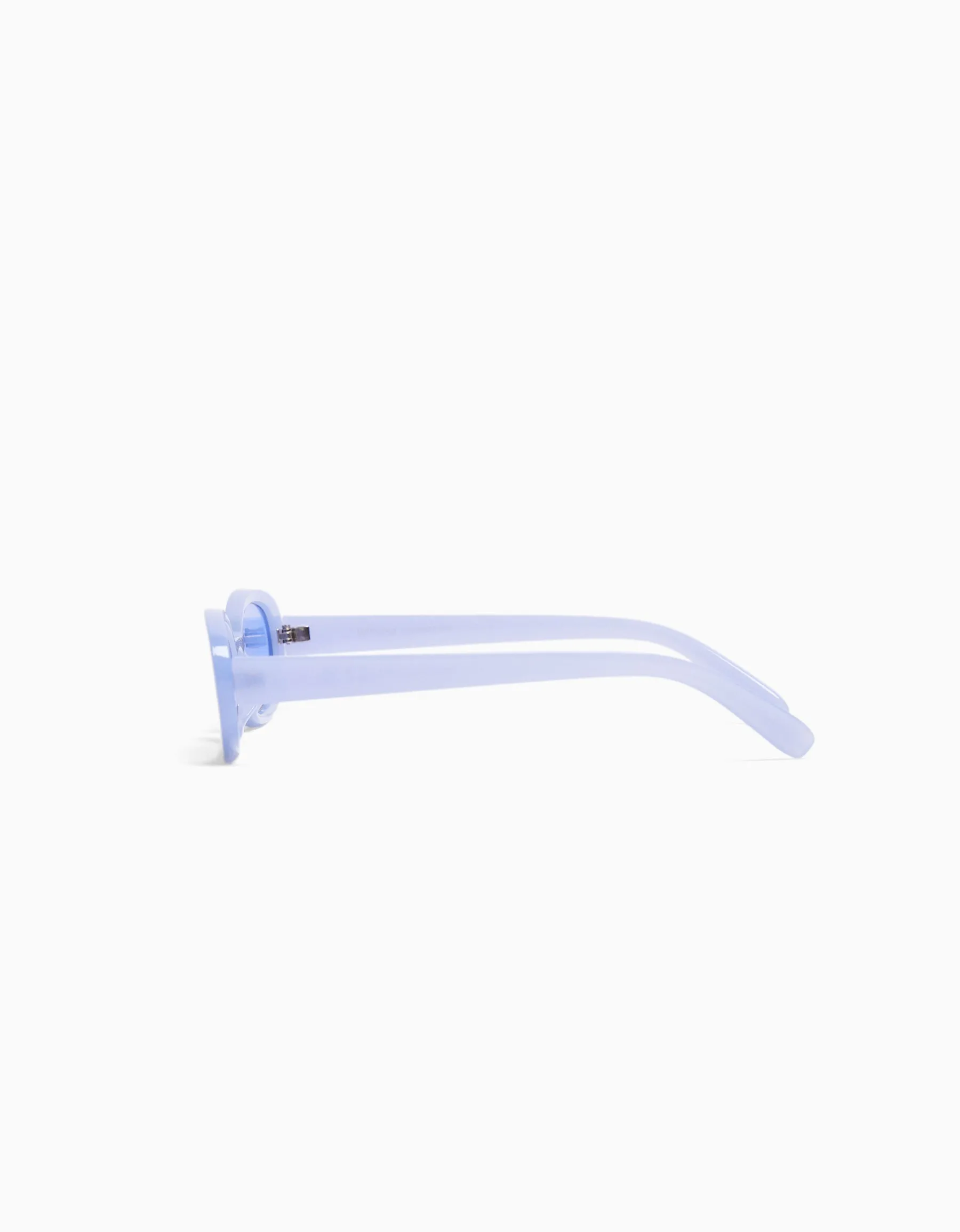BERSHKA Lunettes de soleil ovales colorées Bleu Cheap