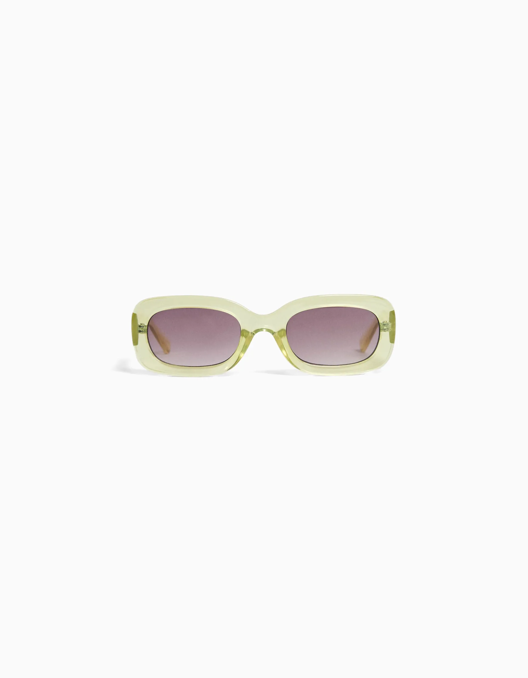 BERSHKA Lunettes de soleil rectangulaires Vert Sale