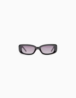 BERSHKA Lunettes de soleil rectangulaires Noir Flash Sale