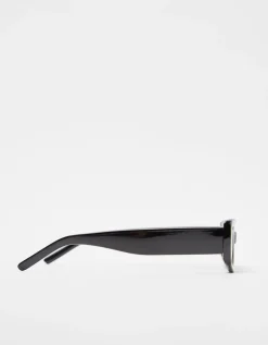 BERSHKA Lunettes de soleil rectangulaires Noir Flash Sale