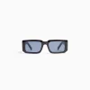 BERSHKA Lunettes de soleil relief Noir Discount
