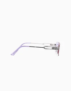 BERSHKA Lunettes de soleil sans monture détail Violet Cheap