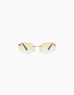 BERSHKA Lunettes de soleil sans monture Orange Fashion