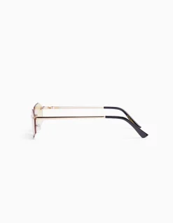 BERSHKA Lunettes de soleil sans monture Orange Fashion