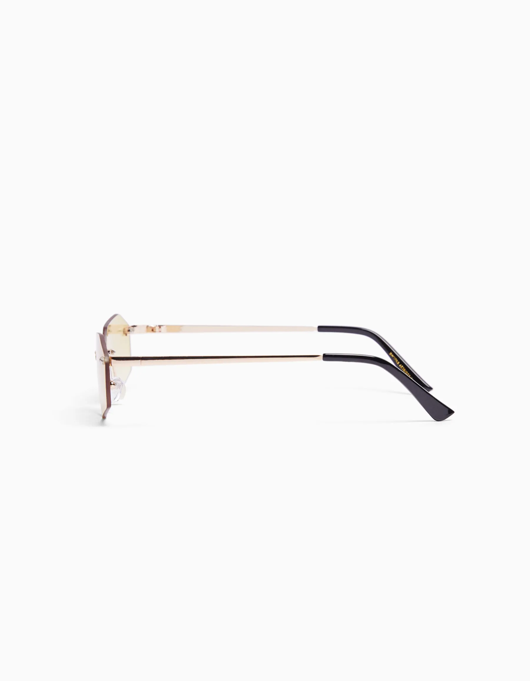 BERSHKA Lunettes de soleil sans monture Orange Fashion