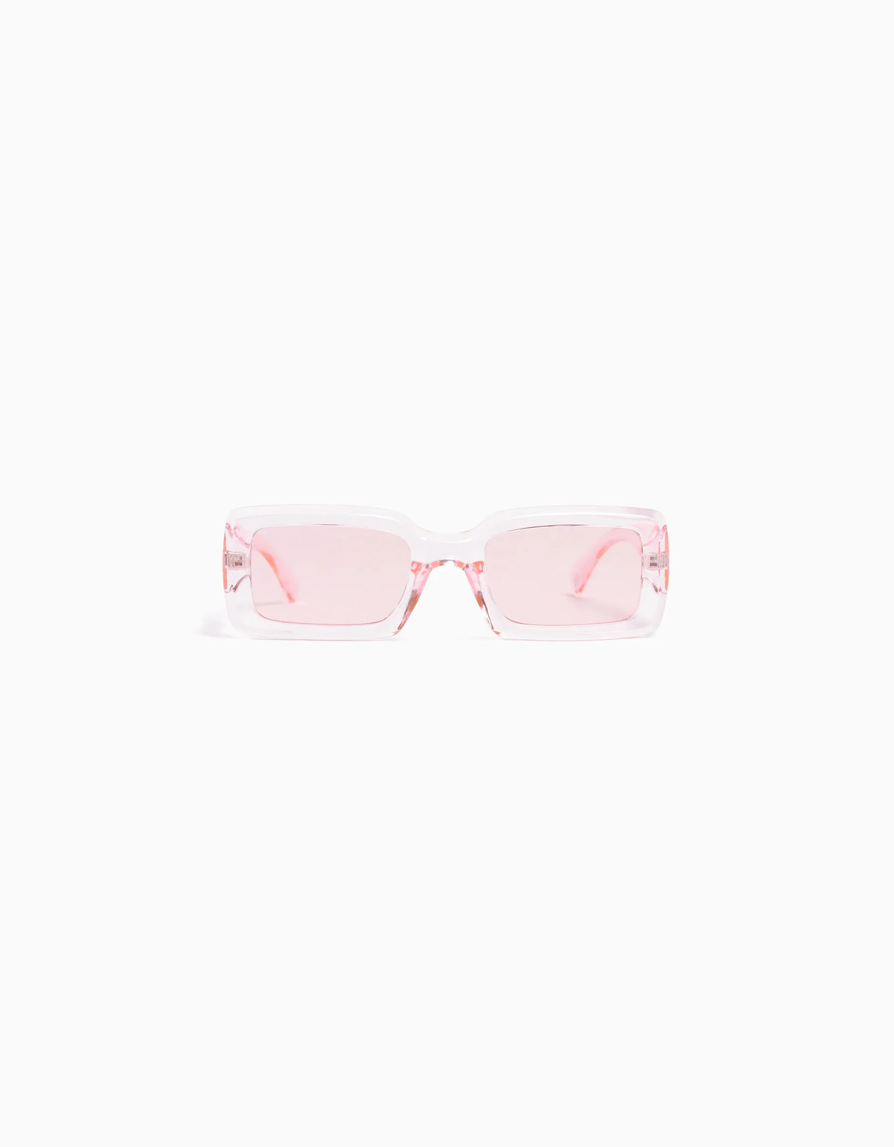 BERSHKA Lunettes de soleil transparentes Rose Best Sale