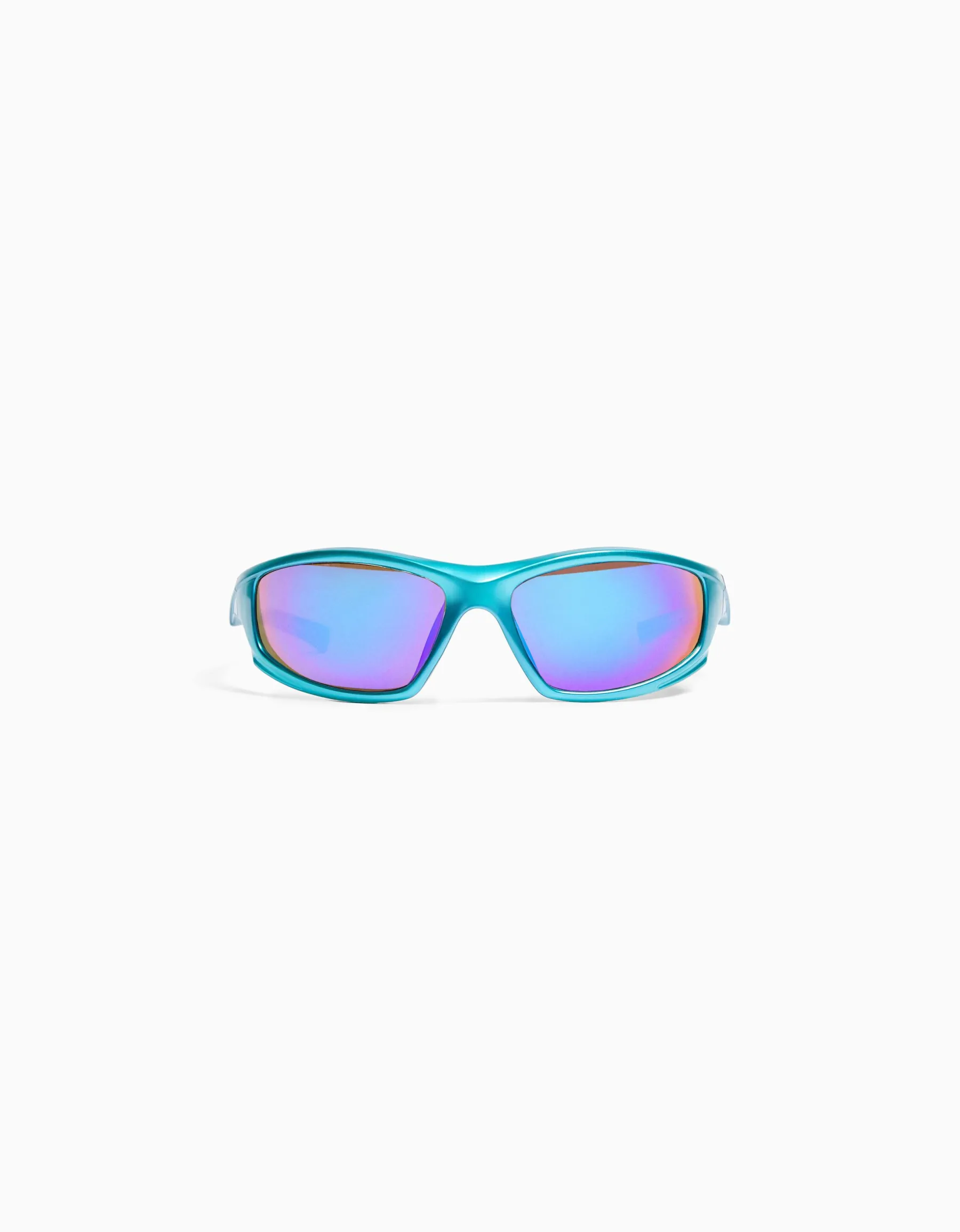 BERSHKA Lunettes vélo Bleu Flash Sale