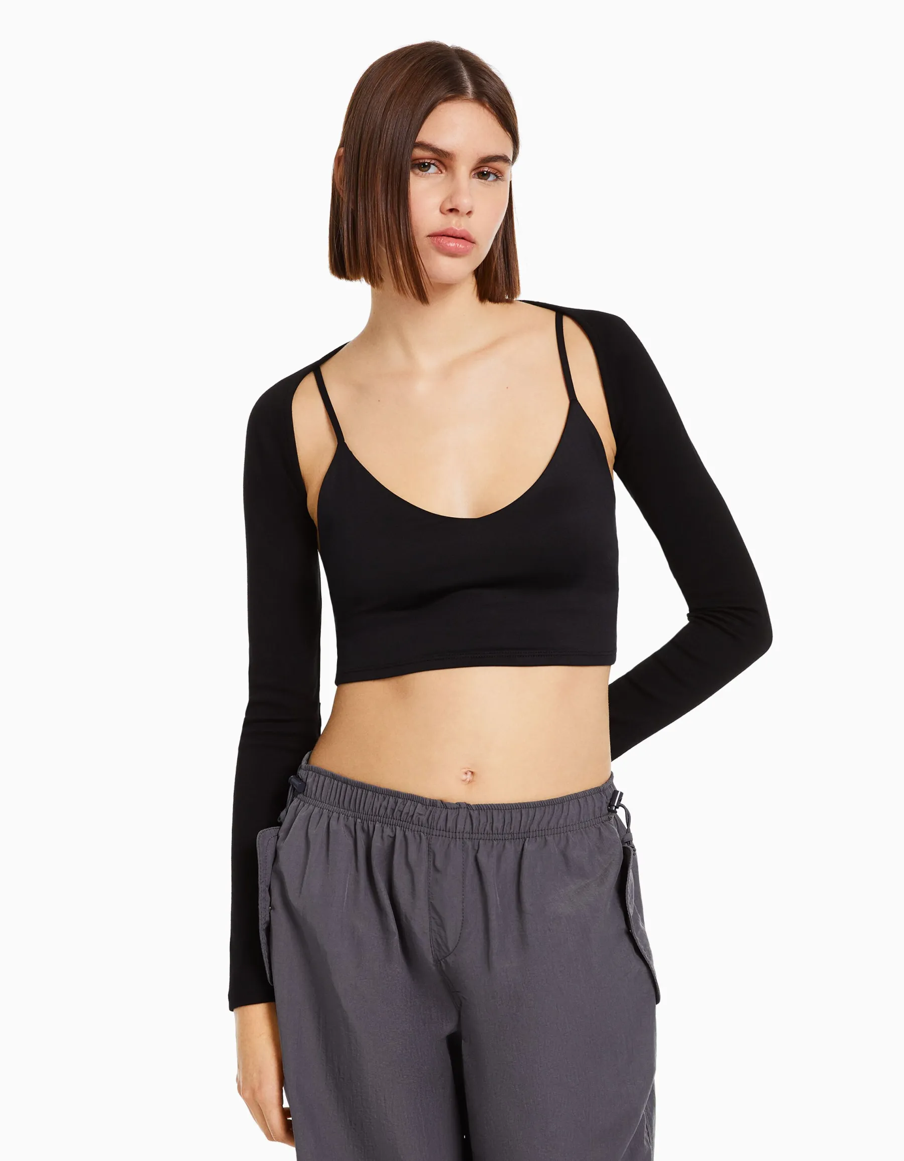 BERSHKA Manchettes basiques Rose Online