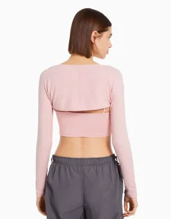 BERSHKA Manchettes basiques Rose Fashion