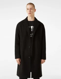 BERSHKA Manteau confort Camel Cheap