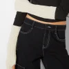 BERSHKA Mitaines longues Noir Sale