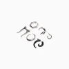 BERSHKA Pack 6 bijoux d’oreilles Argent Discount