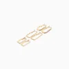 BERSHKA Pack 3 boucles d’eilles anneaux strass émail Or Hot