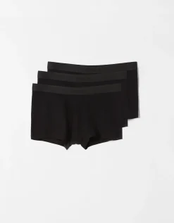 BERSHKA Pack 3 boxers Noir Sale