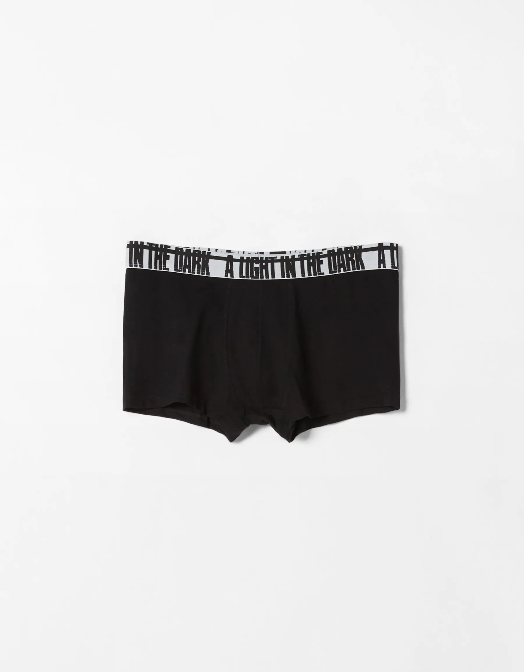 BERSHKA Pack 3 boxers lettering Noir Hot