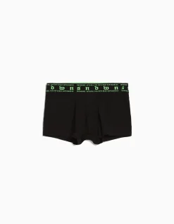 BERSHKA Pack 3 boxers taille imprimée fluo Noir Clearance