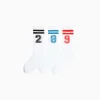 BERSHKA Pack 3 chaussettes chiffre Blanc Cheap