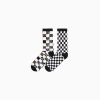 BERSHKA Pack 2 chaussettes imprimé damier Noir Cheap