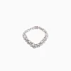 BERSHKA Pack 2 colliers à maillons Argent Hot