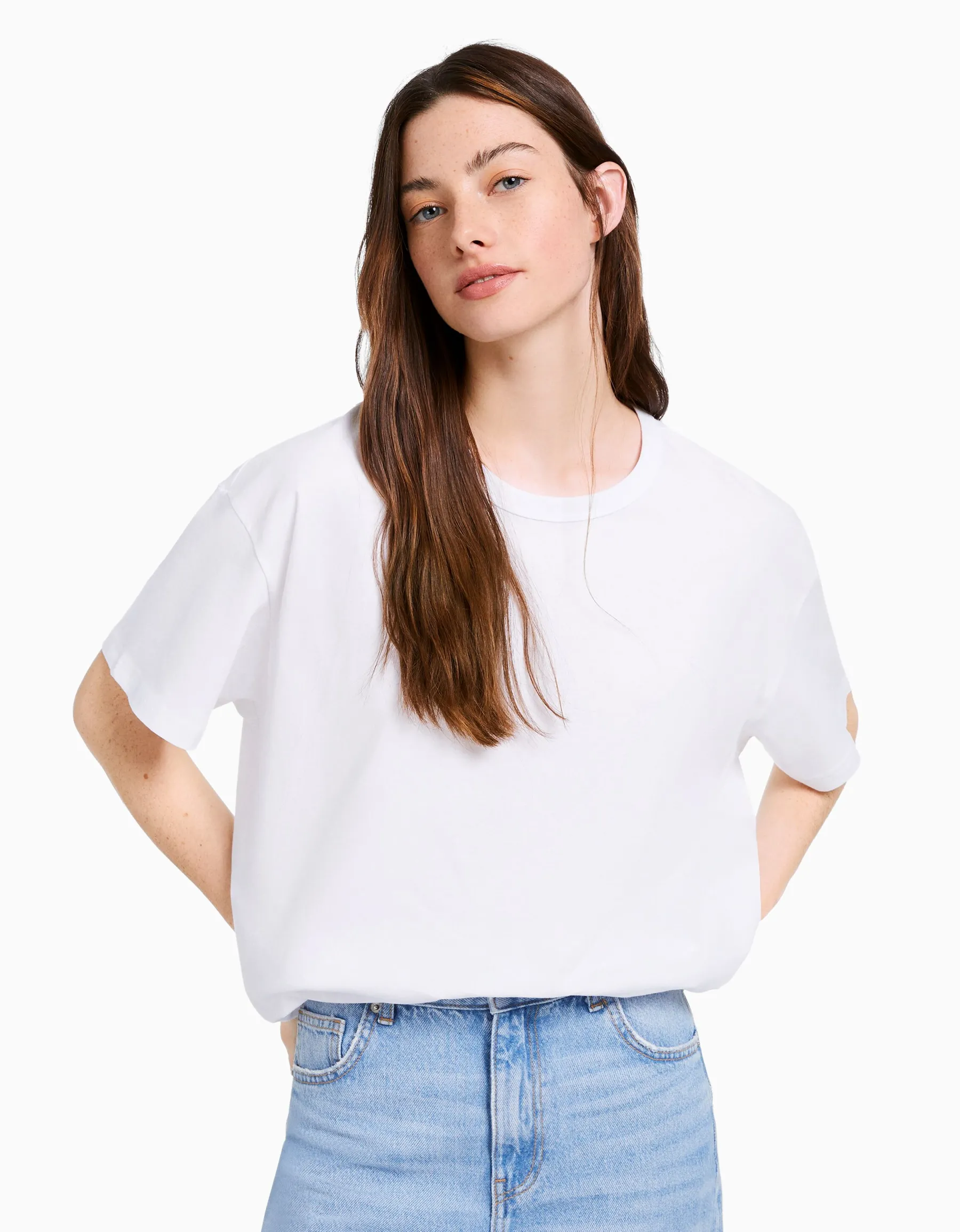 BERSHKA Pack 2 T-shirts oversize manches courtes Multicouleur Shop