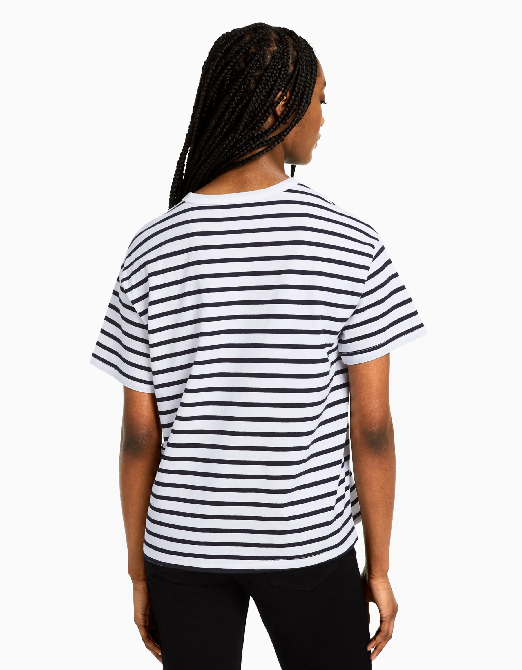 BERSHKA Pack 2 T-shirts oversize manches courtes Multicouleur Shop