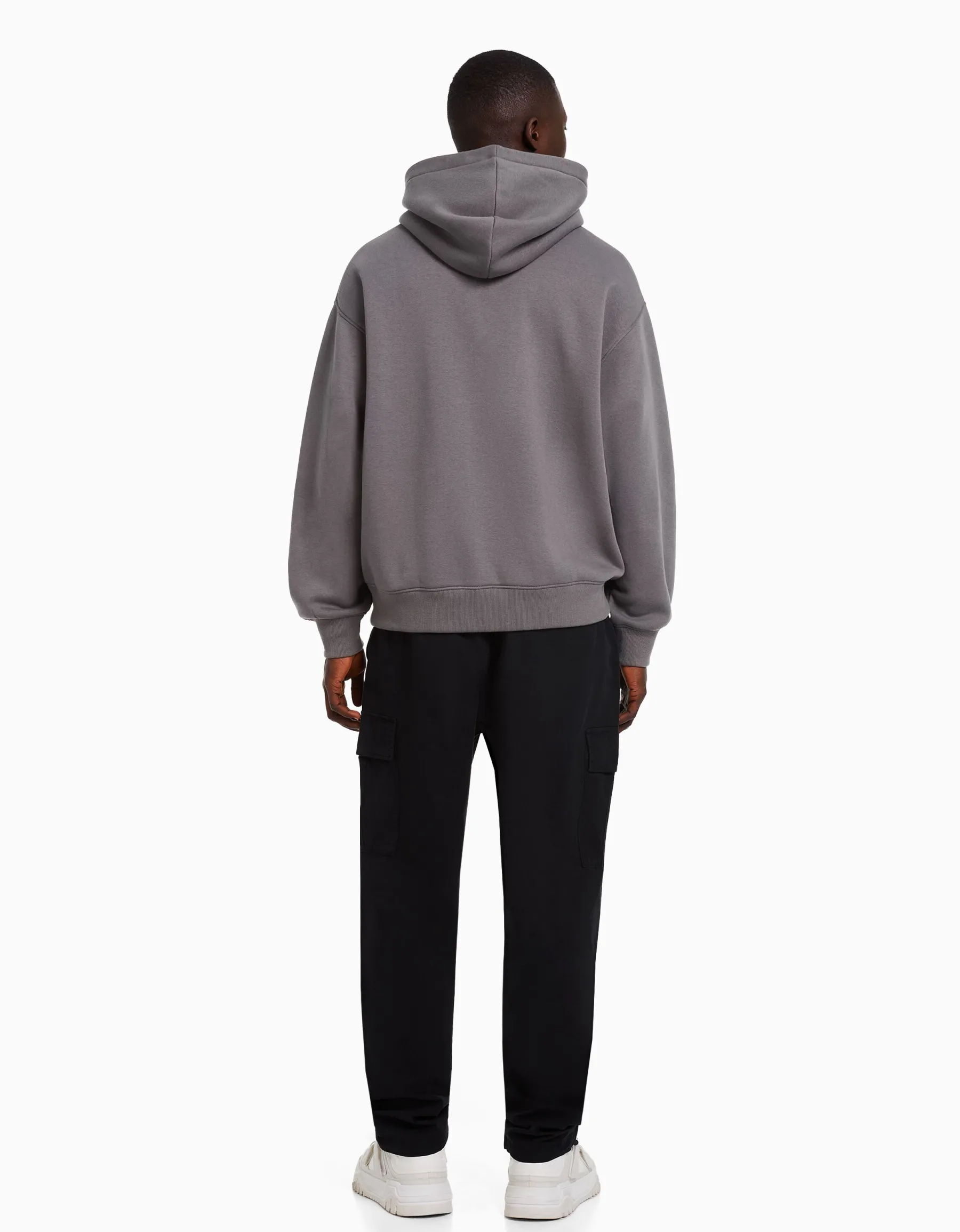 BERSHKA Pantalon cargo stoppeurs Noir Flash Sale