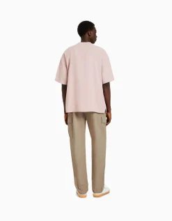 BERSHKA Pantalon cargo stoppeurs Noir Hot