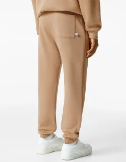 BERSHKA Pantalon jogger molleton Noir Fashion