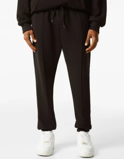 BERSHKA Pantalon jogger molleton Noir Flash Sale