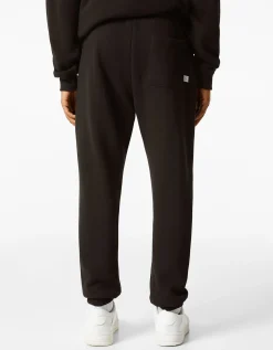 BERSHKA Pantalon jogger molleton Noir Flash Sale