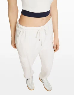 BERSHKA Pantalon molleton poches Gris Discount