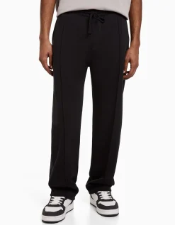 BERSHKA Pantalon palazzo Beige Clearance