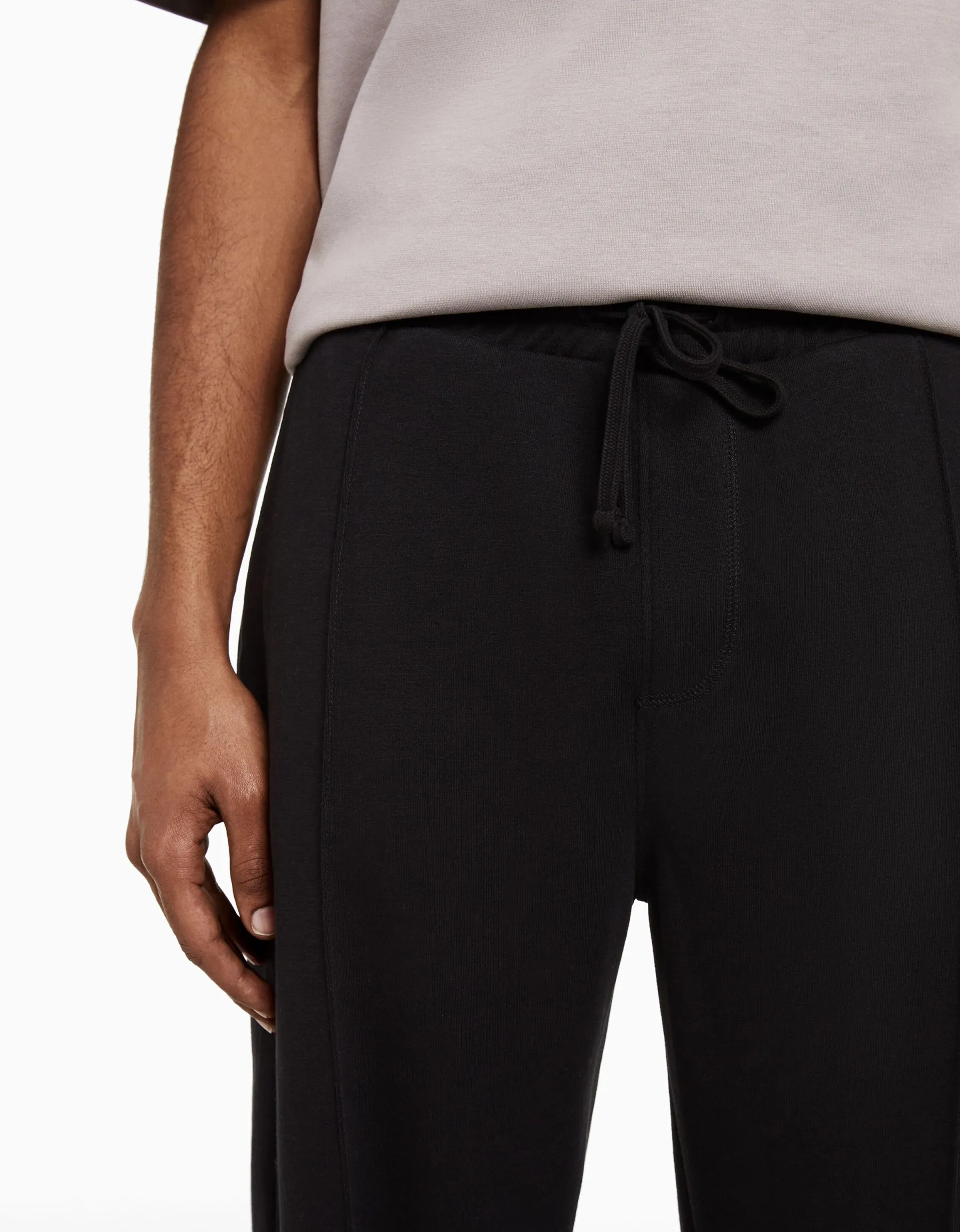 BERSHKA Pantalon palazzo Beige Clearance