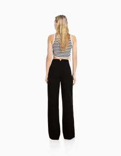 BERSHKA Pantalon tailoring dad fit Camel Online