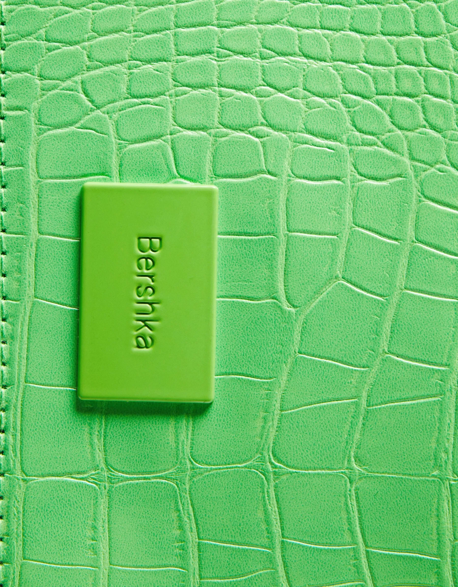 BERSHKA Porte-cartes plaque gravure imprimé animal Bleu clair Flash Sale