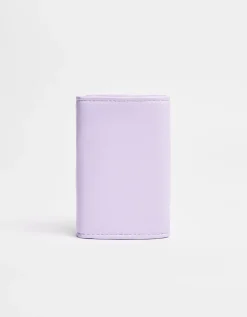 BERSHKA Porte-monnaie basique brillant Violet New