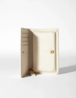 BERSHKA Porte-monnaie uni Écru Store