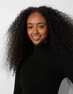 BERSHKA Pull bord-côte col roulé Noir Best Sale